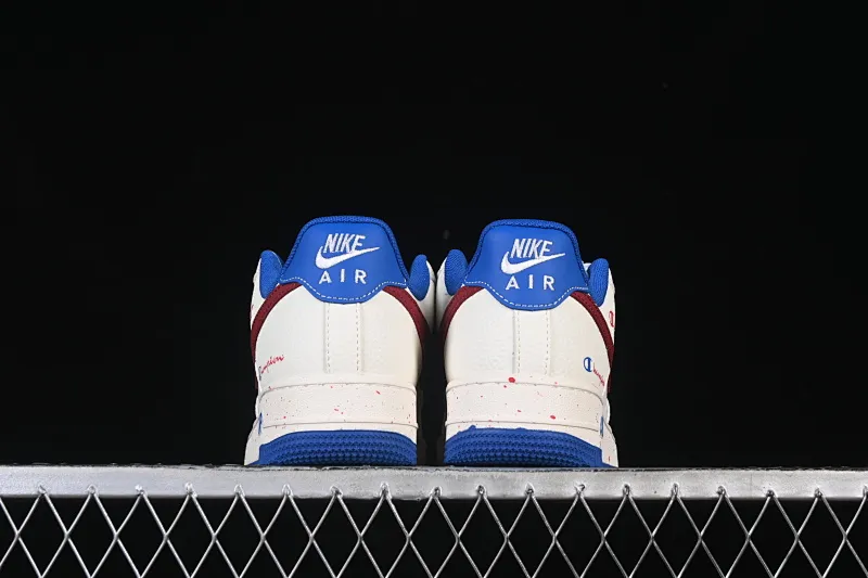 All categories Nk Air Force 1 Air Force series Nk Air Force 1 Low Air Force low top Nike Air Force 1'07 Low Champion joint beige blue red Air Force 1 low top casual sneakers QW5606-266